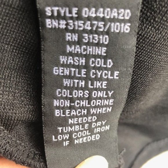 AB STUDIO DIAGONAL TIERED RUFFLED BLACK TOP - Picture 15 of 15